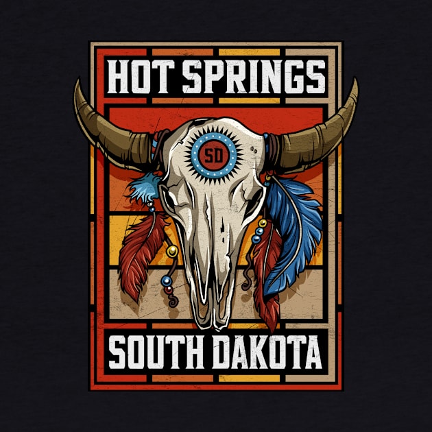 Hot Springs South Dakota Native American Bison Skull by SouthDakotaGifts